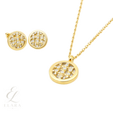 Chanel | Vintage Inspired CC Medallion Gold Tone Resin Jewelry – product image 1