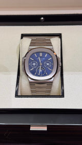 Patek Philippe | Nautilus Blue Dial Silver Tone Watch – White Gold, White – product image 3