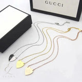 Gucci | Heart Logo Necklace Gold Silver Rosegold – product image 4
