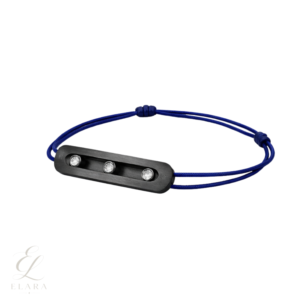 Messika | Blue Titanium Bracelet Natural Titanium Diamonds – product image 1