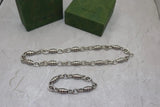 Gucci | Chunky Chain Necklace Bracelet Set Silver – product image 4