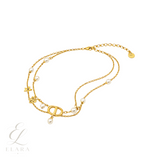 Dior | CD Star Pearl Layered Necklace Gold – product image 3