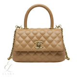 Chanel | Mini Coco Handle Flap Caramel Beige Caviar Leather Bag – product image 1