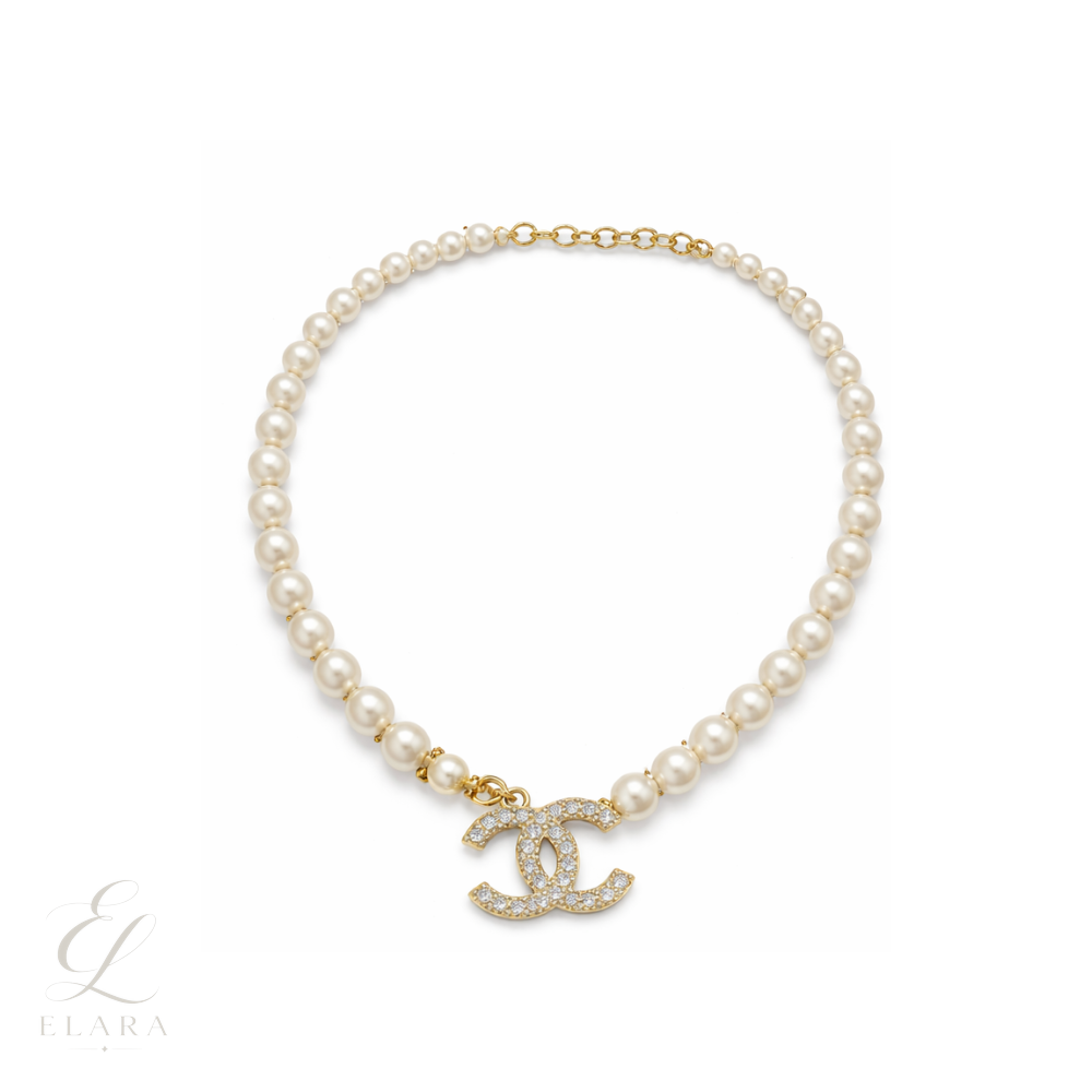 Chanel | CC Logo Choker Necklace Gold Tone – product image 1