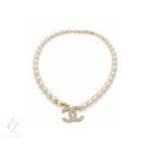 Chanel | CC Logo Choker Necklace Gold Tone – product image 1