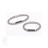 Gucci | Logo Plate Chain Bracelet Silver – product image 2