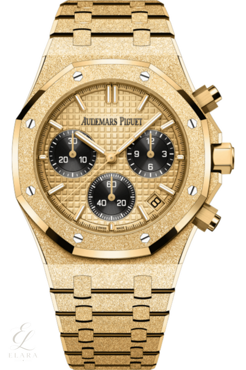 Audemars Piguet | Selfwinding Chronograph Frosted Yellow Gold Gold Dial Watch – product image 2