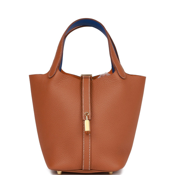 Hermès | Eclat Picotin Lock 18 Gold Clemence Bag