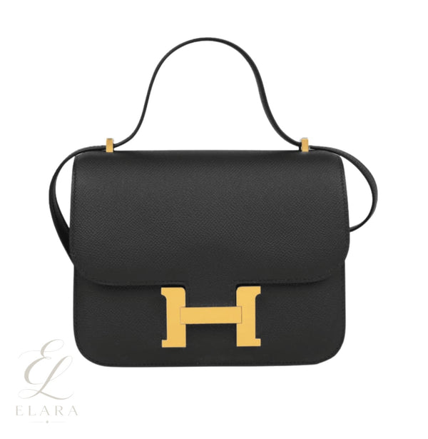 Hermès | Constance Mini 18 Black Epsom Leather Gold Hardware Bag