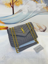 Saint Laurent | Loulou Grey-Golden Bag – product image 4