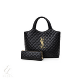Saint Laurent | Icare Maxi Quilted Bag – Black – product image 1