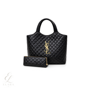 Saint Laurent | Icare Maxi Quilted Bag – Black – product image 1