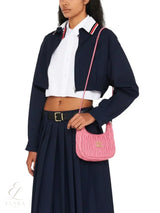 Miu Miu | Wander Shoulder Matelassé Nappa Leather Bag – Pink – product image 4