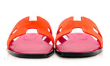 Hermès | Oran Orange Goatskin Slides – product image 5