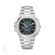 Patek Philippe | Nautilus Time Sunburst Blue Dial Watch – product image 1