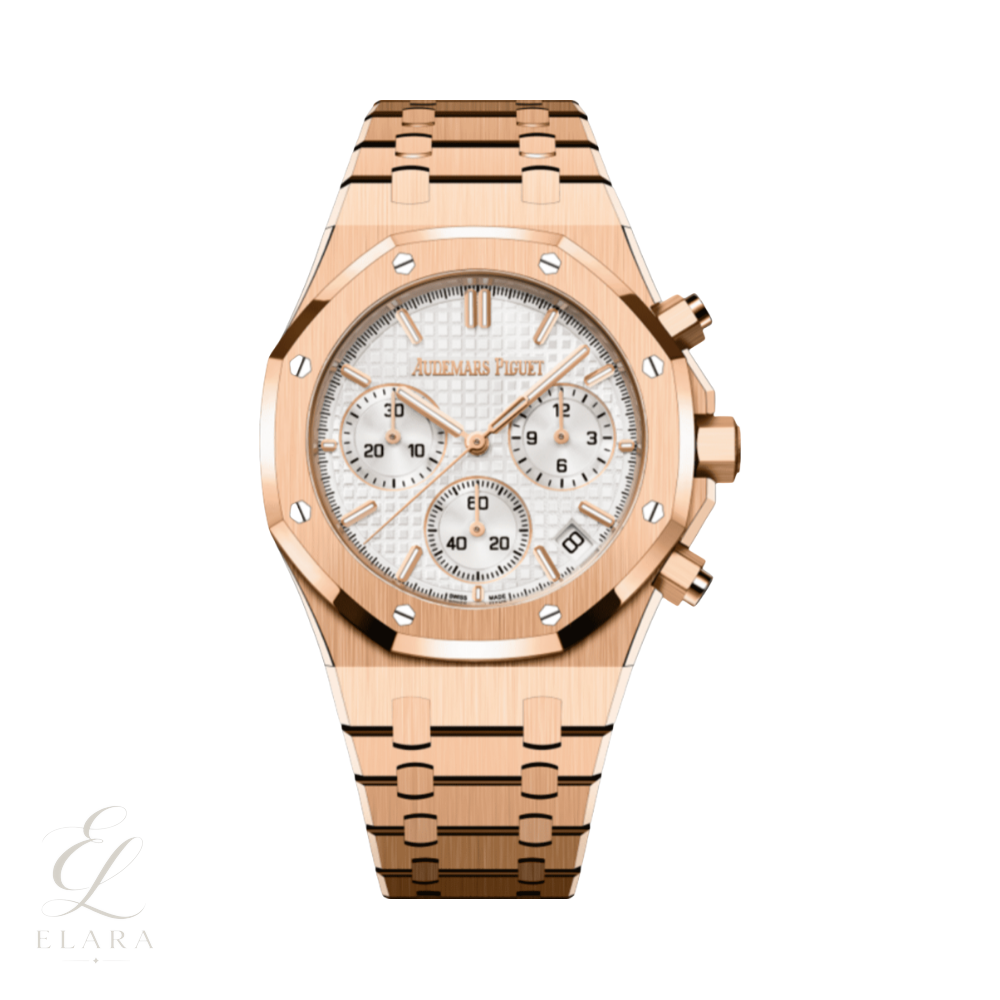 Audemars Piguet | Selfwinding Chronograph Stainless Gold Steel White Dial Watch – product image 1