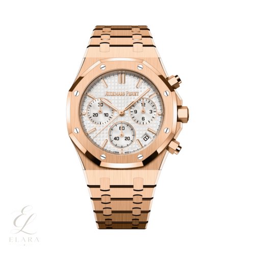 Audemars Piguet | Selfwinding Chronograph Stainless Gold Steel White Dial Watch – product image 1