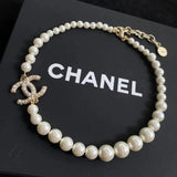 Chanel | CC Logo Choker Necklace Gold Tone – product image 3