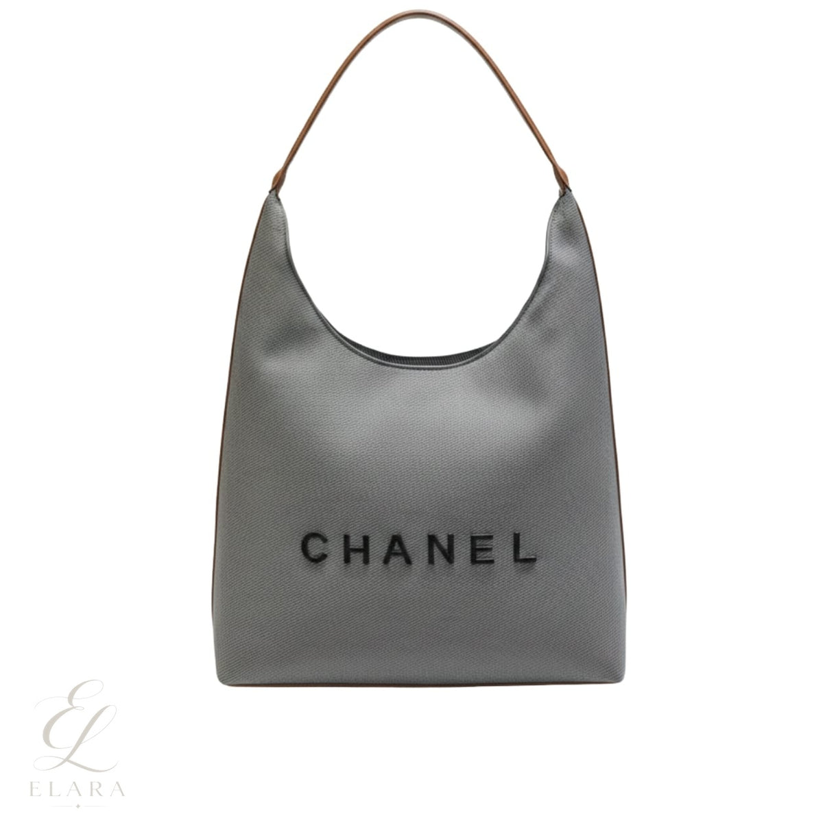 Chanel | Deauville Canvas Tote Brown Leather Bag – product image 1