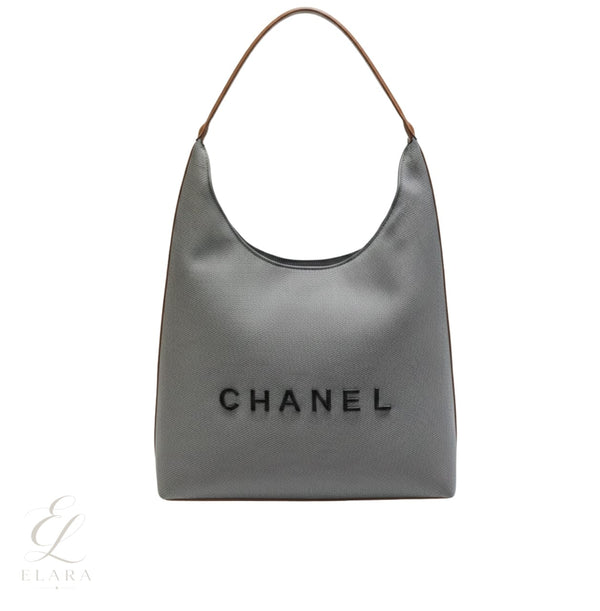Chanel | Deauville Canvas Tote Brown Leather Bag