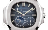 Patek Philippe | Nautilus Dark Blue Dial Silver Tone Watch – product image 4