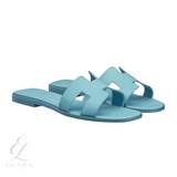 Hermès | Oran Blue Shade Slides – product image 3