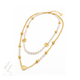 Dior | Petit CD Heart Pearl Double Necklace – product image 3