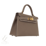 Hermès | Kelly Mini II Sellier Etoupe Epsom Leather Gold Hardware Bag – product image 3
