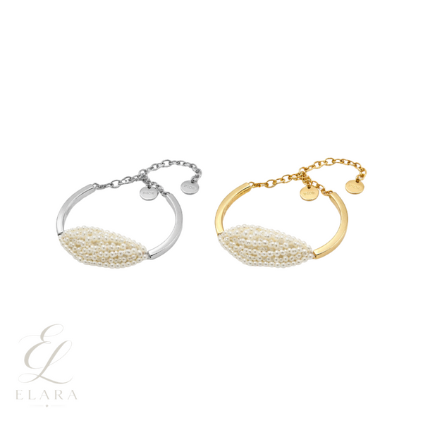 Dior | Pearl Cuff Bracelet Gold Silver