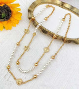 Dior | Petit CD Heart Pearl Double Necklace – product image 4