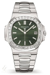 Patek Philippe | Nautilus Green Dial Silver Tone Watch – product image 2