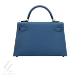 Hermès | Mini Kelly 20 Deep Blue Epsom Leather Gold Hardware Bag – product image 2