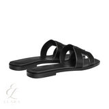 Hermès | Oran Black Crystal Embellishments Slides – product image 2