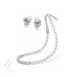Dior | Butterfly Pearl Set Silver Crystals Jewelry – product image 3
