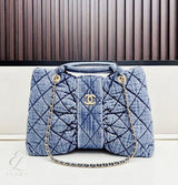 Chanel | Bow Blue Washed Denim Bag – product image 4