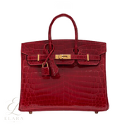 Hermès | Birkin 30 Made From Shiny Niloticus Crocodile Leather Deep Bag – Red – product image 1