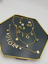 Dior | Layered Stylish Necklace Gold – product image 4