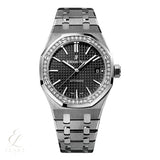 Audemars Piguet | Selfwinding Stainless Steel Diamond Bezel Black Dial Watch – product image 1