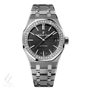 Audemars Piguet | Selfwinding Stainless Steel Diamond Bezel Black Dial Watch – product image 1
