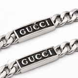 Gucci | Logo Plate Chain Bracelet Silver – product image 3