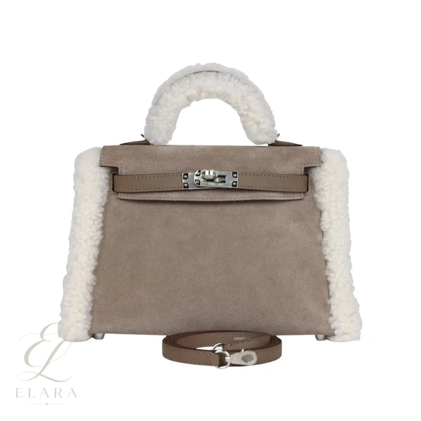 Hermès | Mini Kelly II 20 Teddy Gris Caillou Bag