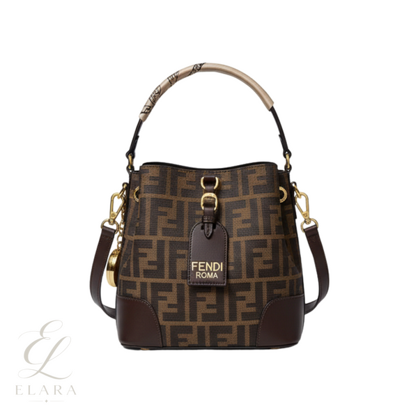 Fendi | Boston 365 Medium Brown Bag – Black