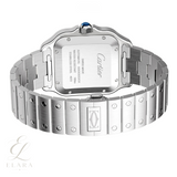 Cartier | Santos de Automatic White Dial Silver Watch