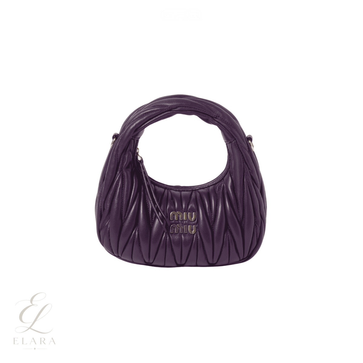 Miu Miu | Wander Matelassé Nappa Leather Hobo Mini Bag – product image 1