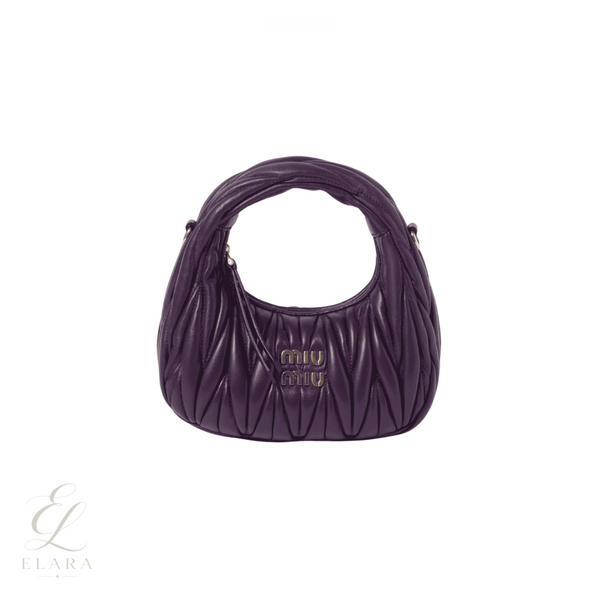 Miu Miu | Wander Matelassé Nappa Leather Hobo Mini Bag
