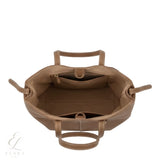 Polène | Cyme Mini Textured Camel Leather Bag – product image 3