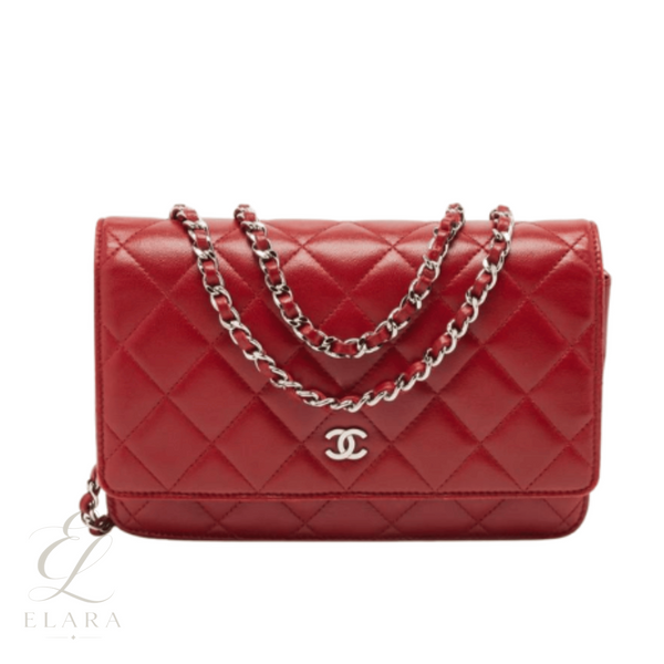 Chanel | On Chain Crossbody Wallet – Red