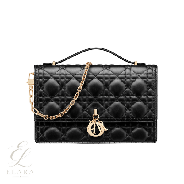 Dior | My Mini Black Cannage Lambskin Bag