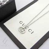 Gucci | Interlocking G Logo Necklace Silver – product image 4