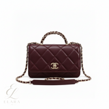 Chanel | Mini Top Handle Shoulder Leather Bag – product image 1